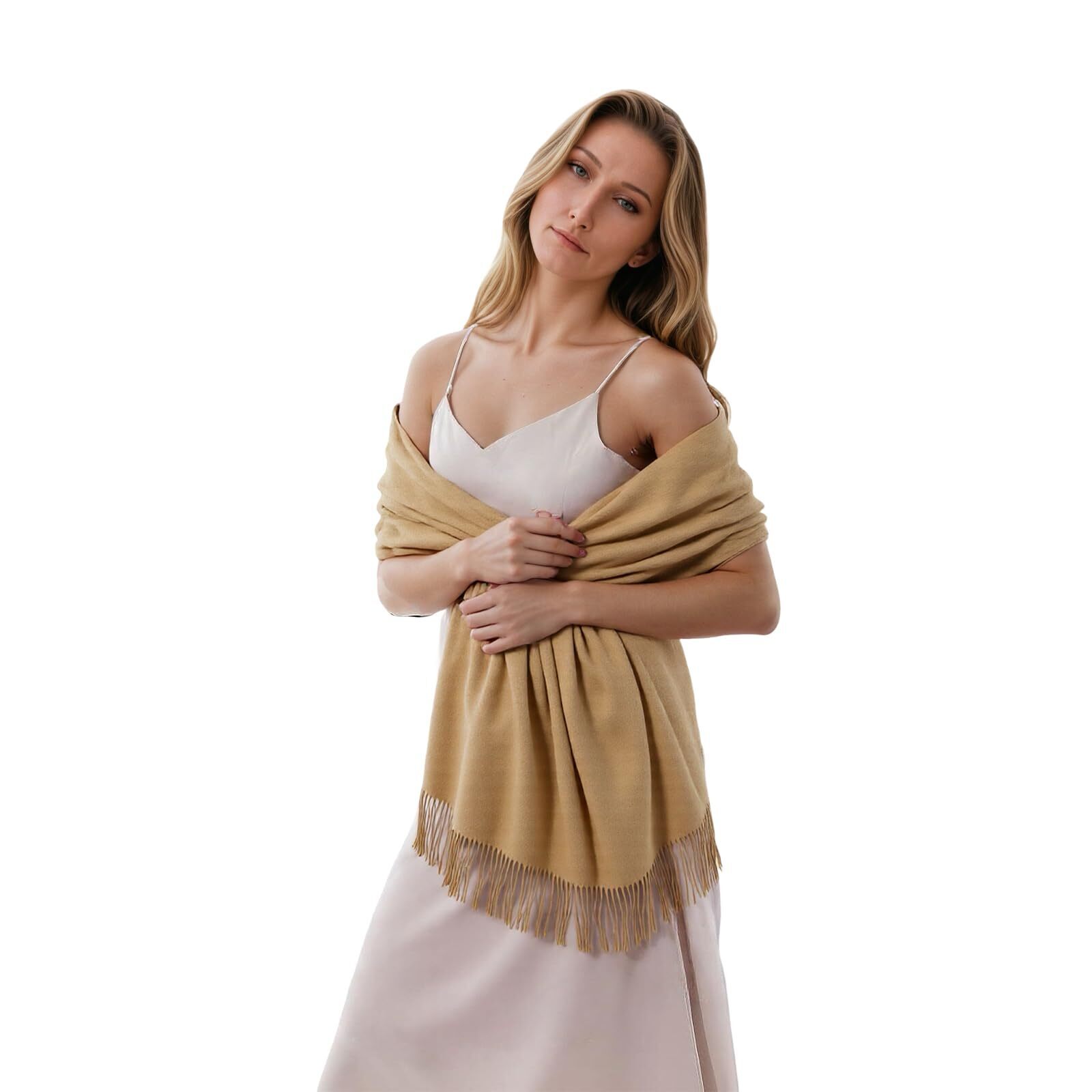 2931 Womens Scarf Pashmina Shawls And WrapsCashmere Feel Blanket Scarves